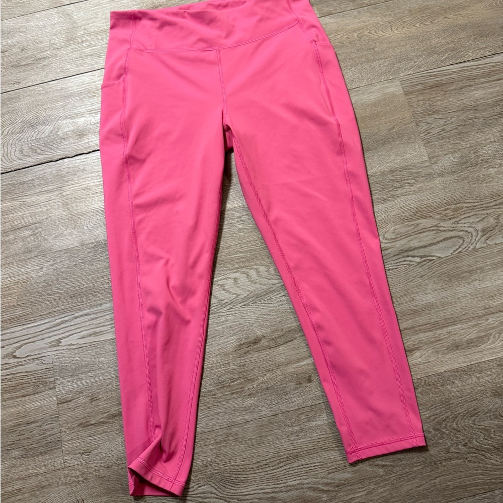 TEK GEAR, leggings, size 1x, pink, ultra stretch, polyester and spandex